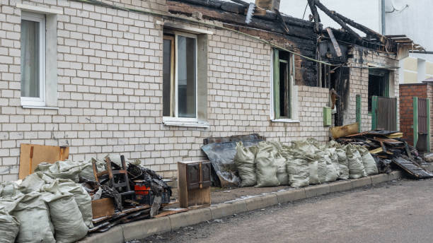 Professional Fire Damage Repair technician working in Riverdale, MD